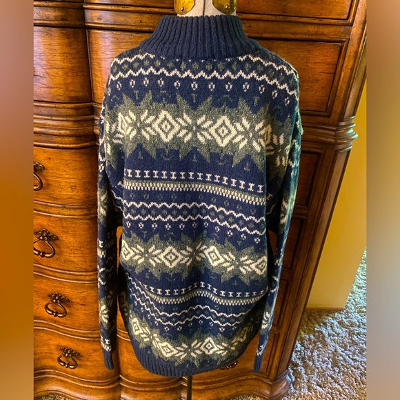 Pendleton Aztec Southwestern High Grade Sweater Pullover Women's Sz L 100% Wool - Picture 2 of 4